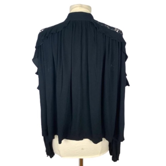 Free People Little Bit of Love Crochet Top Sz M - Picture 7 of 8